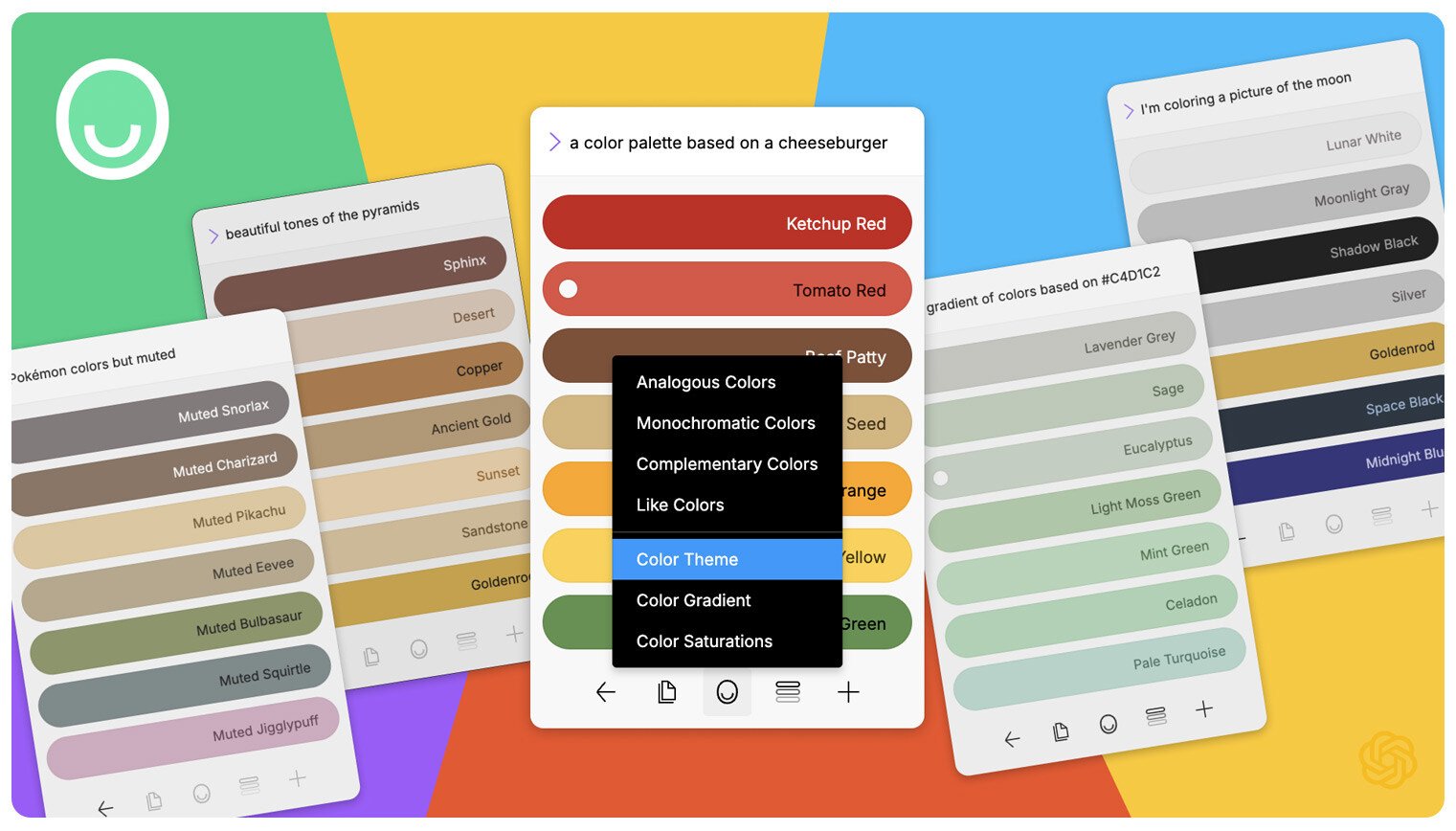 Colormate Figma plugin for selection of color palletes