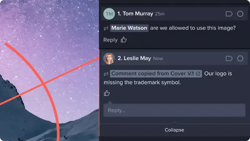 Copy comments enhancement in Ziflow app