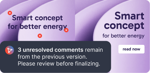 Smart concept for better energy - 3 unresolved comments remain from the previous version notification