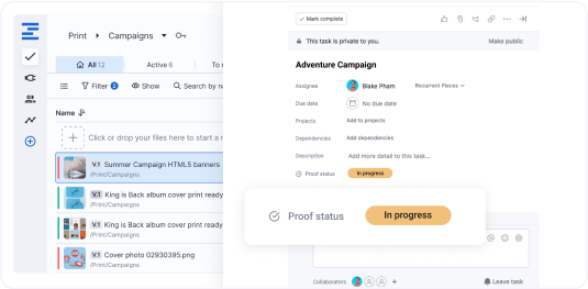 Ziflow’s integration with Asana does the heavy lifting